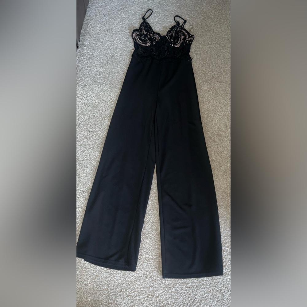 Fashion Nova Black Wide Leg Pants Elegant Flow